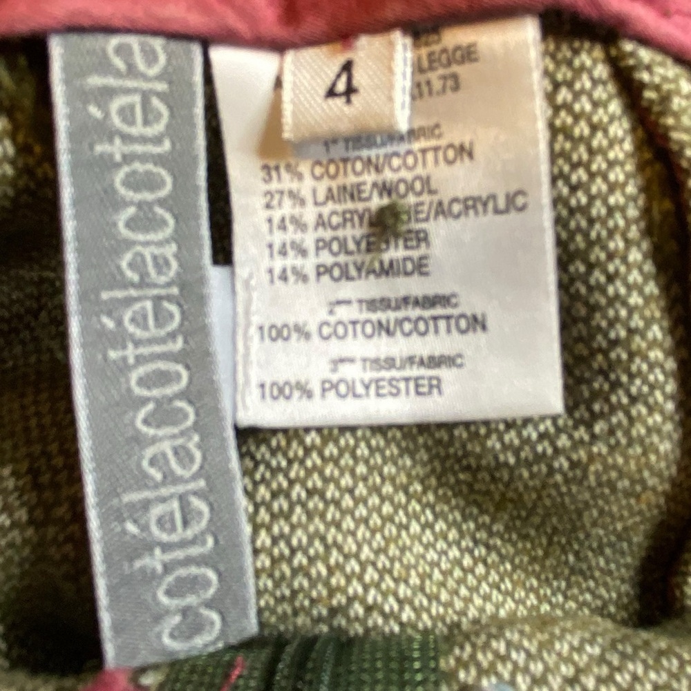Cotelac Acote Palazzo Wide leg Wool Blend Pants Women’s Size 4 - Picture 9 of 13